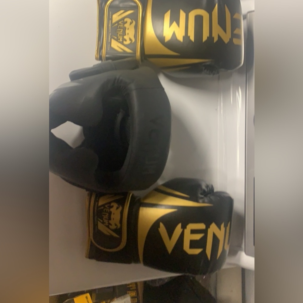 Venom 16oz Boxing gloves with Venom Headgear